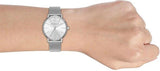 Armani Exchange Lola Analog Silver Dial Silver Mesh Strap Watch For Women - AX5535