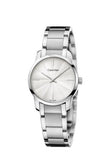 Calvin Klein City White Dial Silver Steel Strap Watch for Women - K2G23146