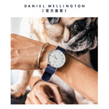 Daniel Wellington Classic Bayswater White Dial Blue NATO Strap Watch For Men - DW00100276