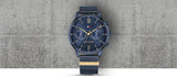 Tommy Hilfiger Blake Quartz Blue Dial Blue Mesh Bracelet Watch for Men - 1782305