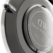 Daniel Wellington Classic Cornwall Black Dial Black Nylon Strap Watch For Women - DW00100149