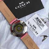 Coach Perry White Dial Red Leather Strap Watch for Women - 14503515