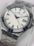 Maurice Lacroix Aikon Date White Dial Silver Steel Strap Watch for Men - AI1008-SS002-131-1