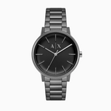 Armani Exchange Cayde Analog Black Dial Black Steel Strap Watch For Men - AX2701