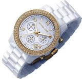 Michael Kors Runway White Dial White Steel Strap Watch for Women - MK5237