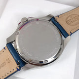 Fossil Cecile White Dial Blue Leather Strap Watch for Women - AM4531