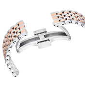 Swarovski Certa Crystals Silver Dial Two Tone Steel Strap Watch for Women - 5672971