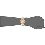 Michael Kors Ritz Chronograph Rose Dial Two Tone Steel Strap Watch for Women - MK6475