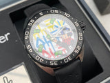 Tag Heuer Formula 1 Alec Monopoly Edisi Khusus Jam Tangan Tali Karet Hitam untuk Pria - WAZ1119.FT8023