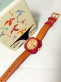 Fossil Candy White Dial Brown Leather Strap Watch for Women - ES3539