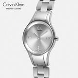 Calvin Klein Simplicity Silver Dial Silver Steel Strap Watch for Women - K4323120