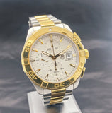 Tag Heuer Aquaracer Automatic White Dial Two Tone Steel Strap Watch for Men - CAY2121.BB0923