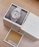 Michael Kors Runway White Dial White Steel Strap Watch for Women - MK5237