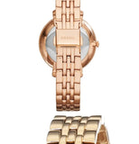 Fossil Jacqueline Rose Gold Dial Rose Gold Steel Strap Watch for Women - ES3632