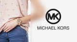 Michael Kors Runway Three Hand Quartz Gold Dial Brown Leather Strap Watch For Women - MK6999