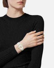 Versace DV One Mini White Dial White Ceramic Dial Watch for Women - VE9F00224