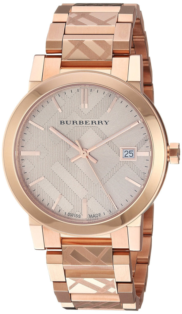Burberry バーバリーBu9039 腕時計 Burberry The City Rose Gold Dial Rose Gold Steel Strap Watch for Women