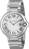 Cartier Ballon Bleu De Cartier Silver Dial Silver Steel Strap Watch for Women - W69011Z4