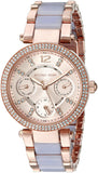 Michael Kors Parker Gold Dial Two Tone Steel Strap Watch for Women - MK6327