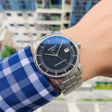 Jam Tangan Pria Tissot Luxury Powermatic 80 Dial Hitam dengan Tali Baja Perak - T086.407.11.051.00