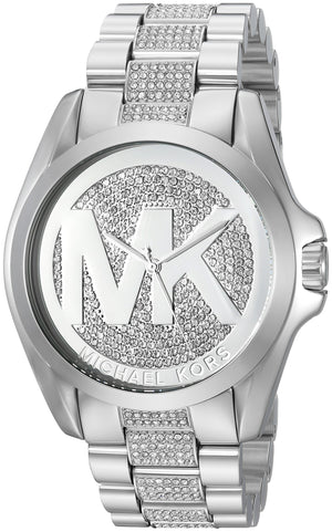Michael Kors Bradshaw Silver Dial Silver Stainless Steel Strap Watch for Women - MK6486