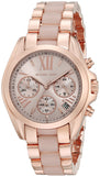 Michael Kors Bradshaw Rose Gold Dial Two Tone Steel Strap Watch for Women - MK6066