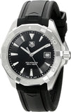 Tag Heuer Aquaracer Caliber 5 Automatic Black Dial Black Rubber Strap Watch for Men - WAY2113.FT8021