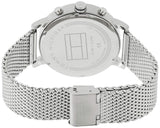 Tommy Hilfiger Evan Grey Dial Silver Mesh Bracelet Watch for Men - 1710396