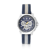 Maserati Royale 44mm Stainless Steel Fiber Strap Watch For Men - R8871637001