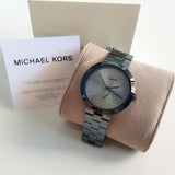 Michael Kors Garner Chronograph Quartz Blue Dial Blue Steel Strap Watch For Women - MK6410