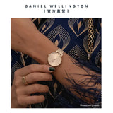 Daniel Wellington Petite Rose Gold Dial Rose Gold Mesh Bracelet Watch For Women - DW00100471