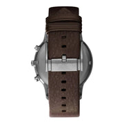 Emporio Armani Sportivo Chronograph Black Dial Brown Leather Strap Watch For Men - AR2462