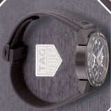 Tag Heuer Carrera Chronograph Tourbillion Titanium Carbon Black Dial Black Rubber Strap Watch for Men - CAR5A8W.FT6071