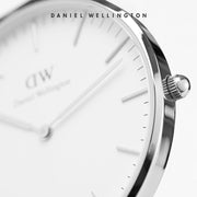 Daniel Wellington Classic Glasgow White Dial Two Tone NATO Strap Watch For Men - DW00100018
