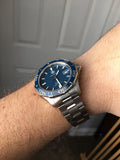 Tag Heuer Aquaracer Calibre 5 Automatic Blue Dial Silver Steel Strap Watch for Men - WAK2111.BA0830