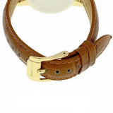 Michael Kors Whitley Quartz Gold Dial Brown Leather Strap Watch For Women - MK2428