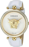 Versace Palazzo Empire White Dial White Leather Strap Watch for Women - VCO040017