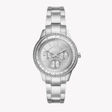 Fossil Stella Sport Multifunction Silver Dial Silver Steel Strap Watch for Women - ES5108