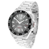 Tag Heuer Formula 1 Kaliber 5 Kronograf Antrasit Dial Jam Tangan Tali Baja Perak untuk Pria - WAZ2011.BA0842