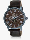 Guess Delancy Analog Brown Dial Brown Leather Strap Watch For Men - W0870G3