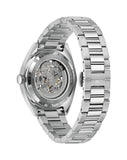 Bulova BVA Dual Aperture Black Dial Silver Steel Strap Watch for Men - 96A119