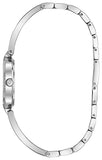 Bulova Crystal Black Mother of Pearl Dial Silver Steel Strap Watch for Women - 96L224