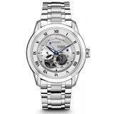 Bulova BVA Series Dual Aperture Silver Dial Silver Steel Strap Watch for Men - 96A118