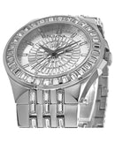 Bulova Phantom Crystal Silver Dial Silver Steel Strap Watch for Men - 96A236