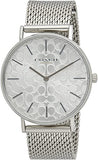 Coach Perry Quartz Silver Dial Silver Mesh Bracelet Watch for Women - 14503384