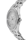 Bulova Crystal Pave Silver Dial Silver Steel Strap Watch for Men - 96B235