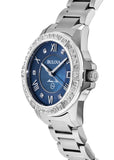 Bulova Marine Star Blue Dial Silver Steel Strap Watch for Women - 96R215