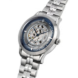 Maserati Ricordo Automatic Skeleton Silver Dial Silver Steel Strap Watch For Men - R8823133005