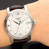 Tissot T Classic Bridgeport Silver Dial Jam Tangan Tali Kulit Coklat Untuk Pria - T097.410.16.038.00