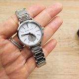 Michael Kors Portia Quartz Silver Dial Silver Steel Strap Watch For Women - MK3837